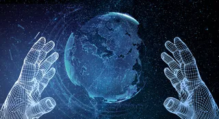 科幻宇宙星球科技合成平面广告高清