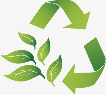 矢量绿色叶子箭头图免抠