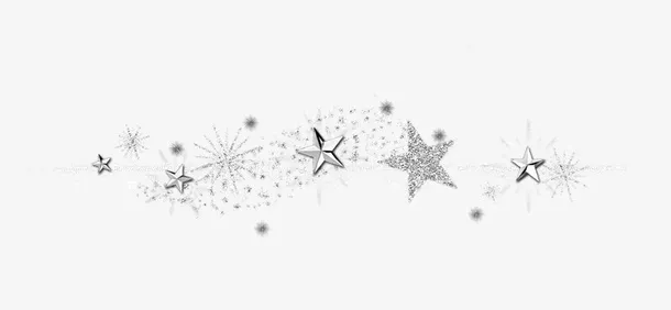 雪花和星星免抠