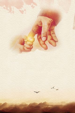 父爱如山父亲节海报素材高清