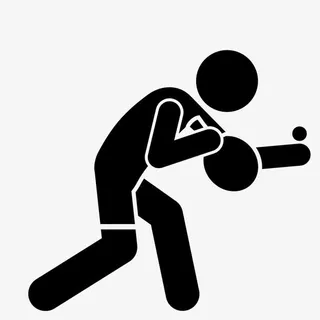 打乒乓球的人免抠