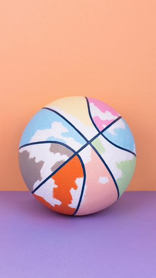 彩色篮球H5背景高清