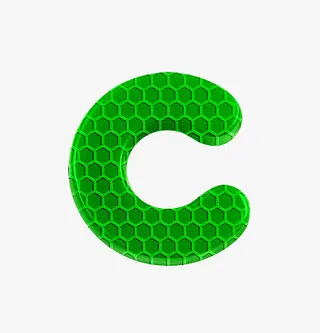 足球元素字母c免抠