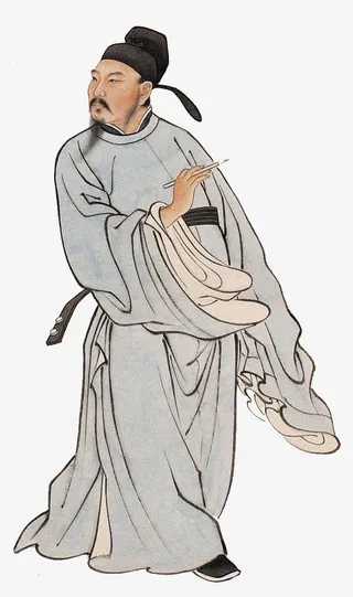 白居易国画人物形象免抠