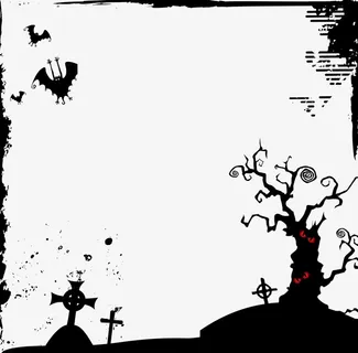 万圣节边框免抠