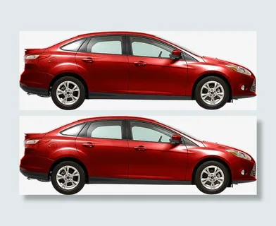 红色福特汽车免抠