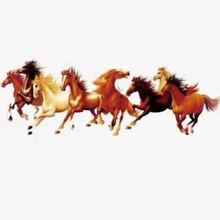 万里奔腾马免抠