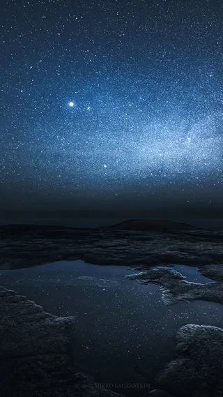 蓝色星空H5背景素材高清