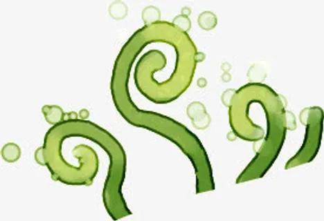 海藻水中吸氧图片免抠