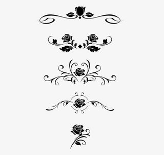 现代中国风立体装饰分页符免抠