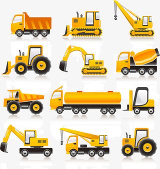 各式各样的交通工具矢量素材,免抠