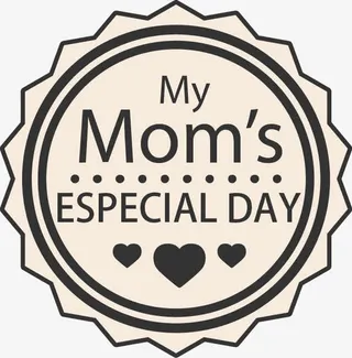 圆形母亲节元素免抠