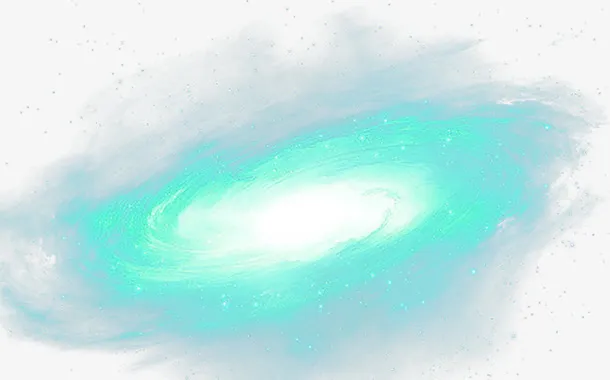 蓝色星空晕染光免抠