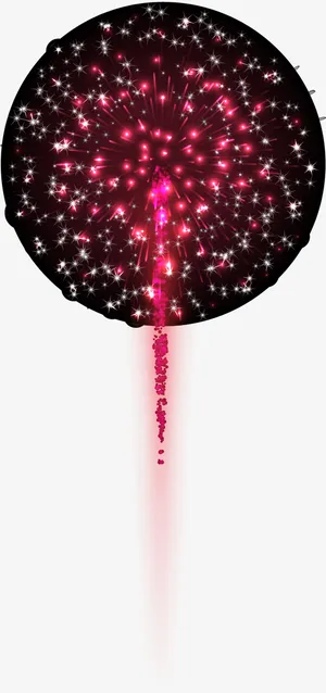 唯美红色烟花免抠