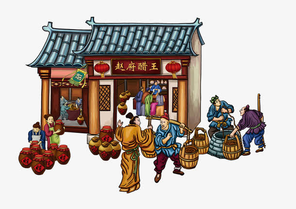 古代商人免抠