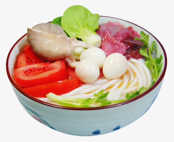三鲜煮粉菜品免抠