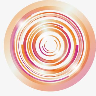 粉色光圈圆圈免抠