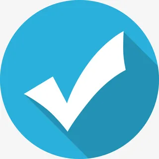 蓝色创意叉叉对勾免抠