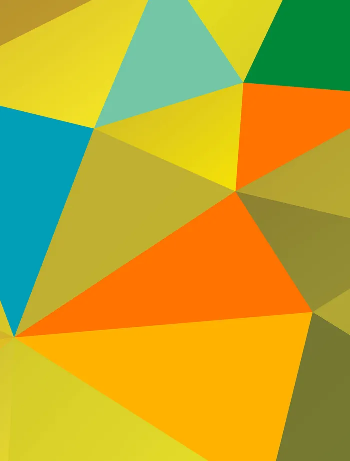 多彩三角立体几何组合宣传封面高清