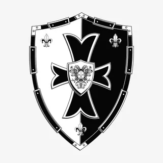 盾牌上的花纹免抠