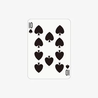 黑桃扑克牌十免抠