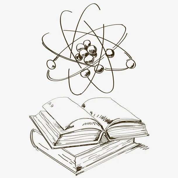 手绘化学理科元素矢量免抠