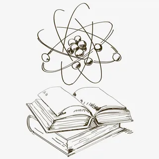 手绘化学理科元素矢量免抠