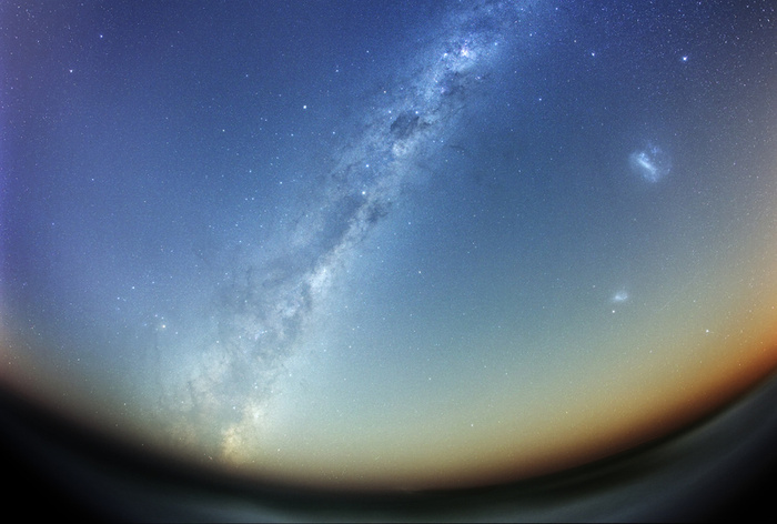 夜空 蓝色 天空 星河高清