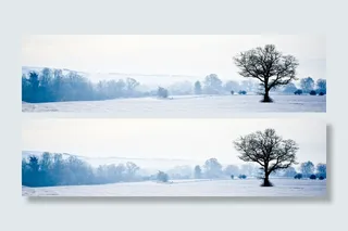 冬天雪景banner创意设计高清