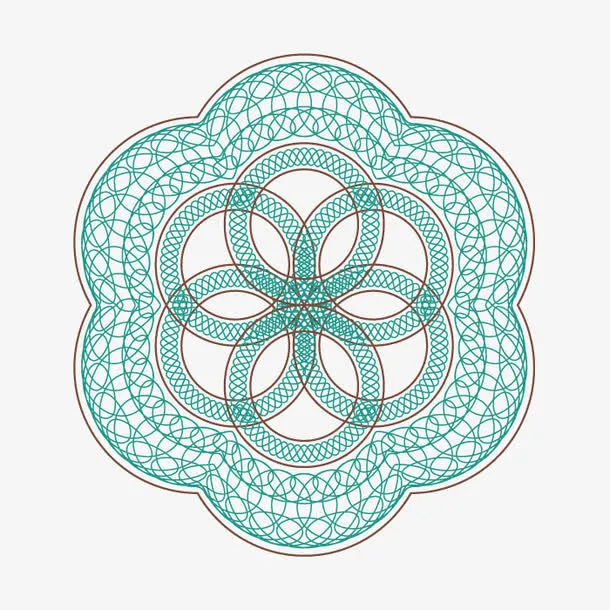 复杂防伪花纹免抠