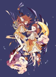 扁平风格手绘人物漫画免抠背景卡通/手绘元素