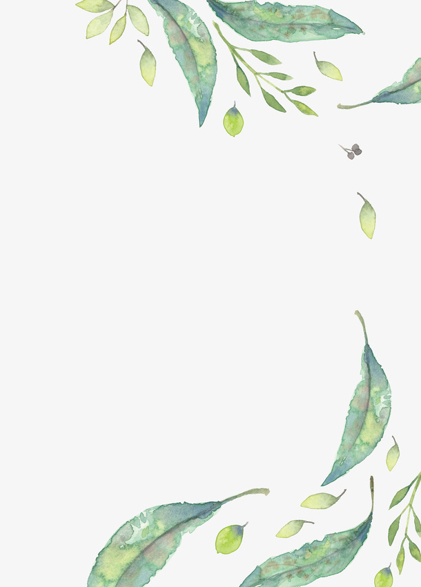 叶子飘落背景免抠动植物植物元素