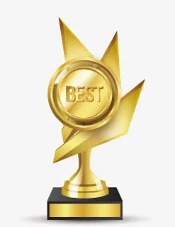 金灿灿的奖杯免抠