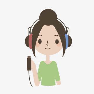 卡通听力检查免抠