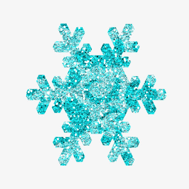亮晶晶的雪花免抠