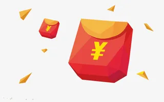 红色漂浮手绘红包免抠