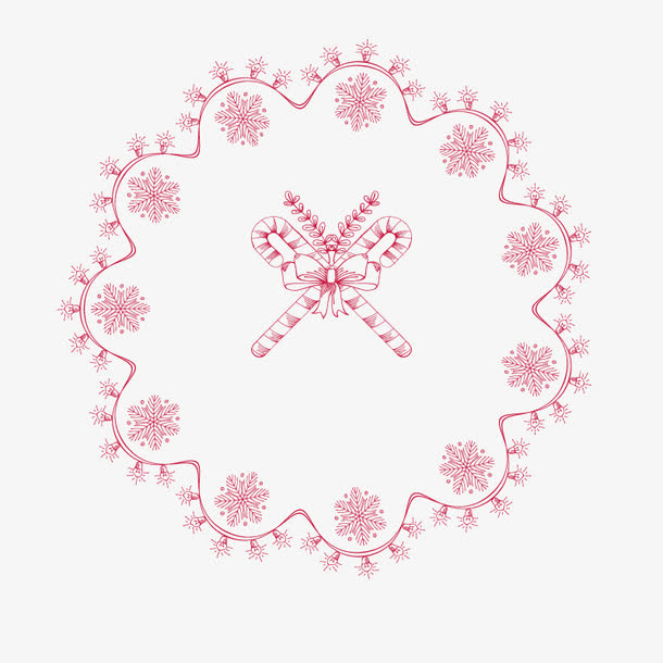 矢量樱花边框免抠