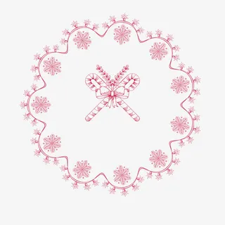 矢量樱花边框免抠