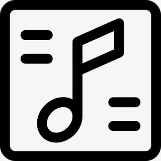 播放列表的方形按钮图标免抠