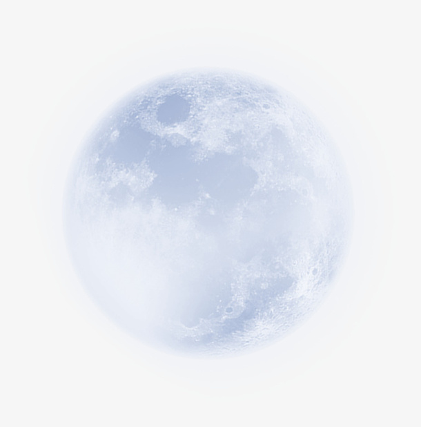 月亮  月球  发光黑夜免抠