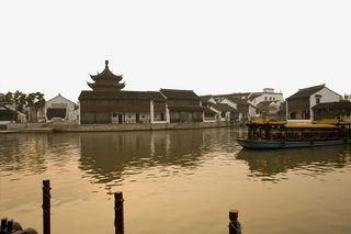 复古江苏苏州运河PNG免抠