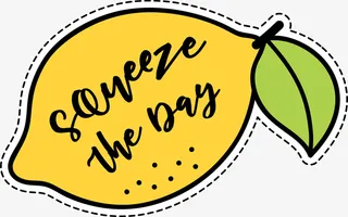 卡通手绘柠檬免抠