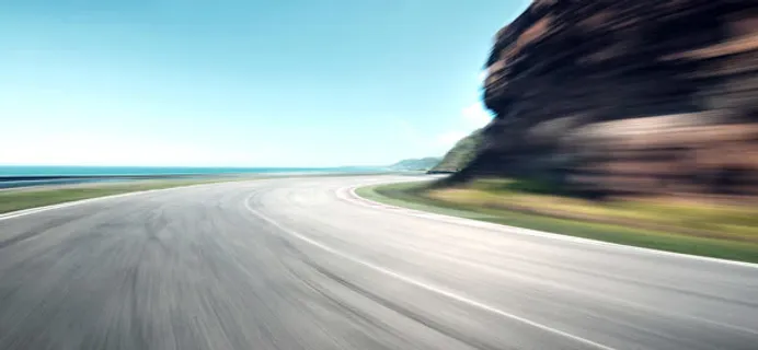 圆形高速公路海报背景