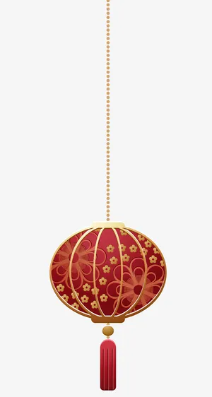 红色灯笼 高高挂免抠