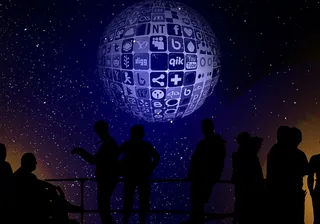 发光球体背景高清