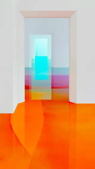 橙色扁平H5背景高清