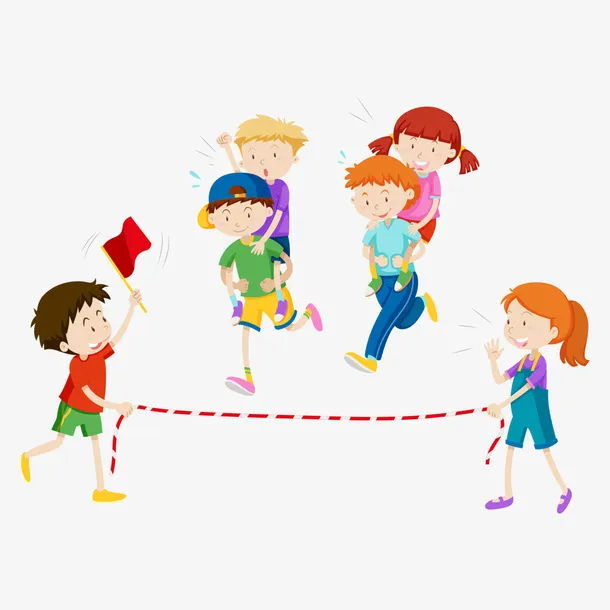 跑步比赛的学生们免抠