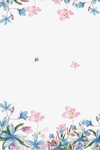 免抠春季花朵花瓣装饰背景