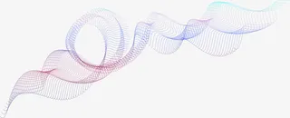 抽象扭曲科技线条免抠