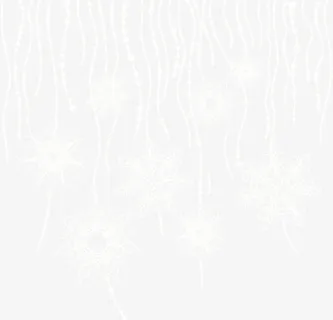 线与雪花漂浮素材免抠